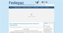 Desktop Screenshot of fedepaz.org